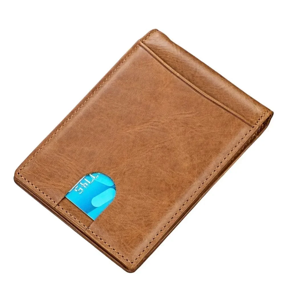 Mens Slim Wallet with Money Clip RFID Blocking Bifold Credit Card Holder Case US